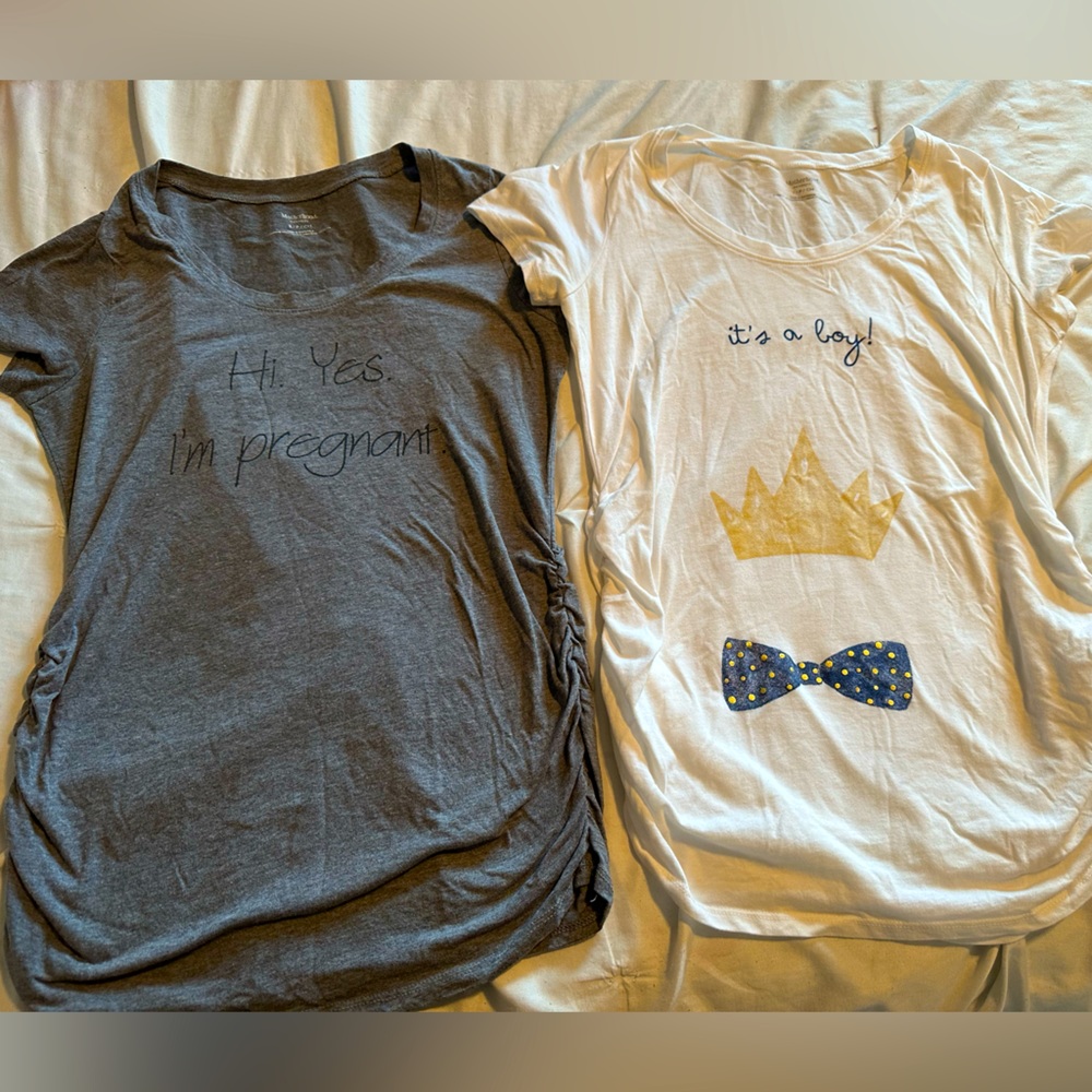 Set of 2 maternity T-shirts